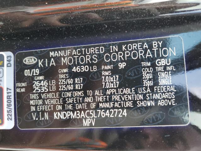 KNDPM3AC5L7642724 KIA Sportage Lx