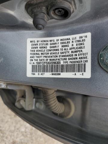 19XFC2F53GE096305 Honda Civic Lx