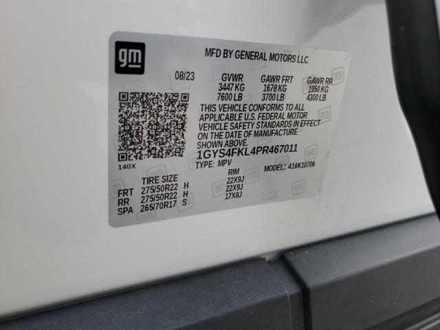 1GYS4FKL4PR467011 Cadillac Escalade S