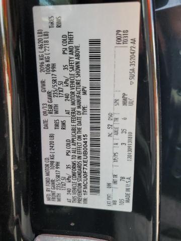 1FMCU0F7XEUB00415 Ford ESCAPE S