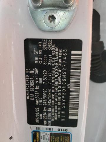 5XYP5DHC9NG277463 KIA Telluride Sx