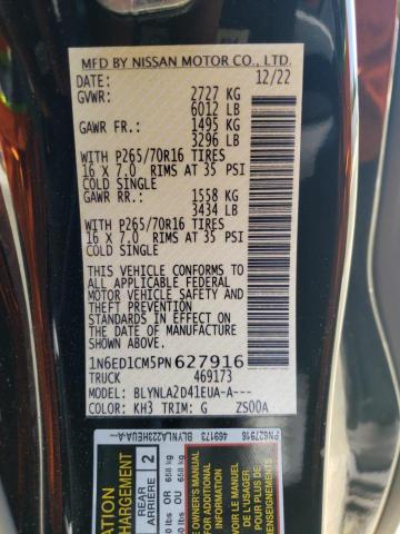 1N6ED1CM5PN627916 Nissan FRONTIER S