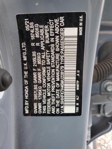 SHHFK7H45MU228179 Honda Civic Sport