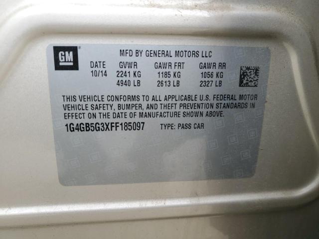 1G4GB5G3XFF185097 Buick Lacrosse