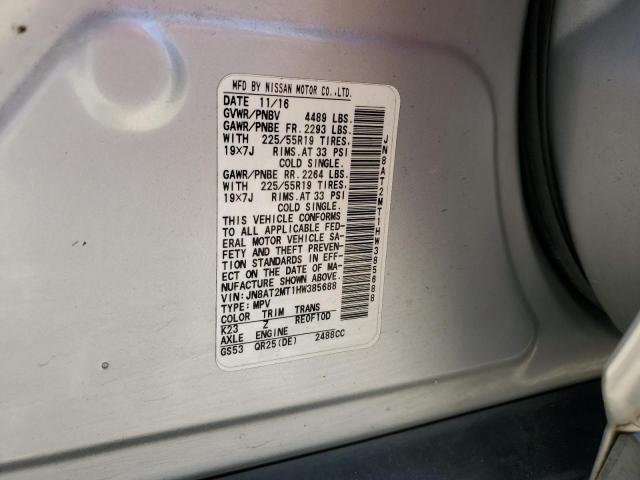 JN8AT2MT1HW385688 Nissan ROGUE S