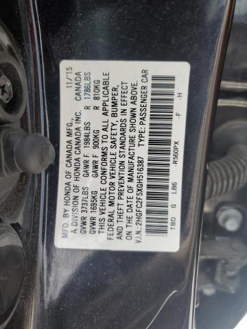 2HGFC2F5XGH516387 Honda Civic Lx