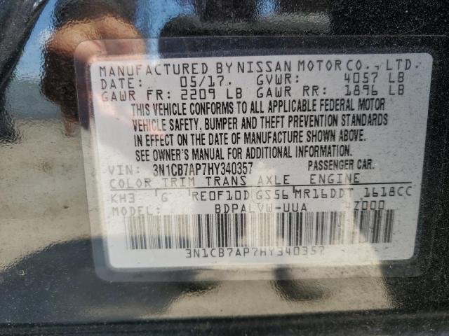 3N1CB7AP7HY340357 Nissan SENTRA SR