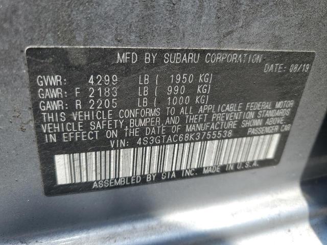 4S3GTAC68K3755538 Subaru Impreza Premium