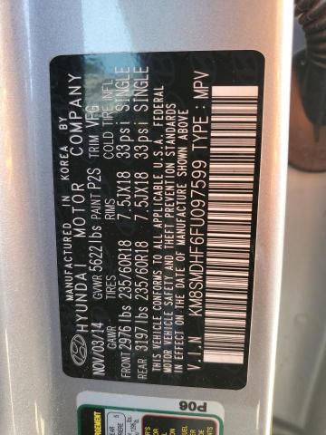 KM8SMDHF6FU097599 Hyundai Santa Fe Gls