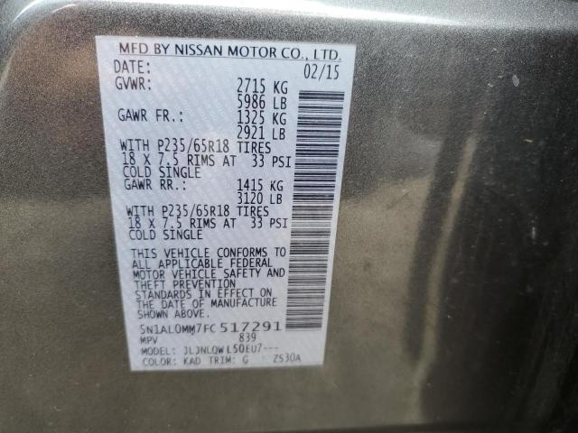 5N1AL0MM7FC517291 Infiniti QX60