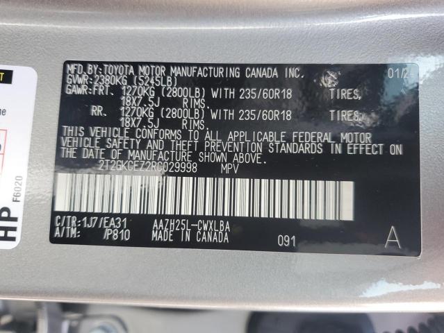 2T2GKCEZ2RC029998 Lexus Nx 350h Ba