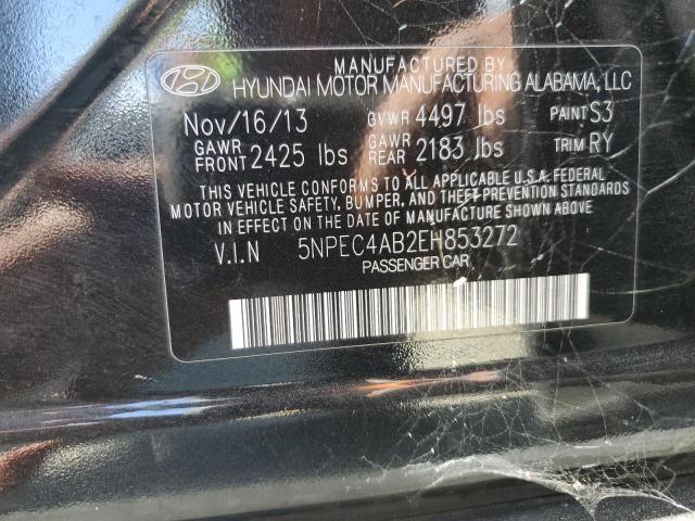 5NPEC4AB2EH853272 Hyundai SONATA SE