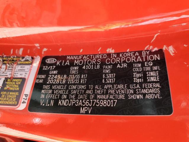 KNDJP3A56J7598017 KIA SOUL +
