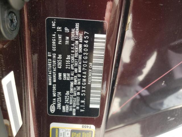 5XXGM4A70EG308457 KIA Optima Lx