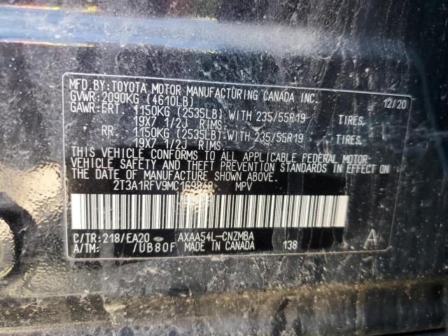 2T3A1RFV9MC169848 Toyota RAV4 XLE P