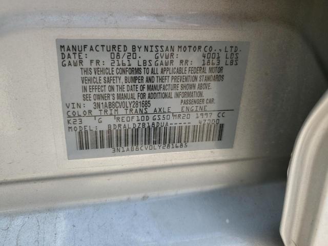 3N1AB8CV0LY281685 Nissan SENTRA SV