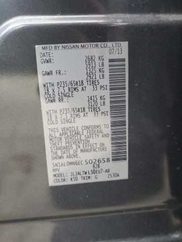 5N1AL0MN6EC502658 Infiniti QX60