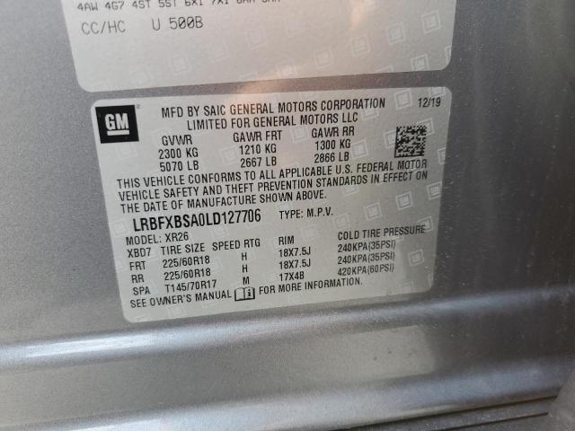 LRBFXBSA0LD127706 Buick Envision Preferred