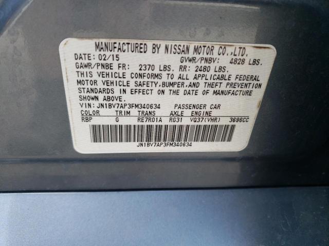 JN1BV7AP3FM340634 Infiniti Q50 BASE