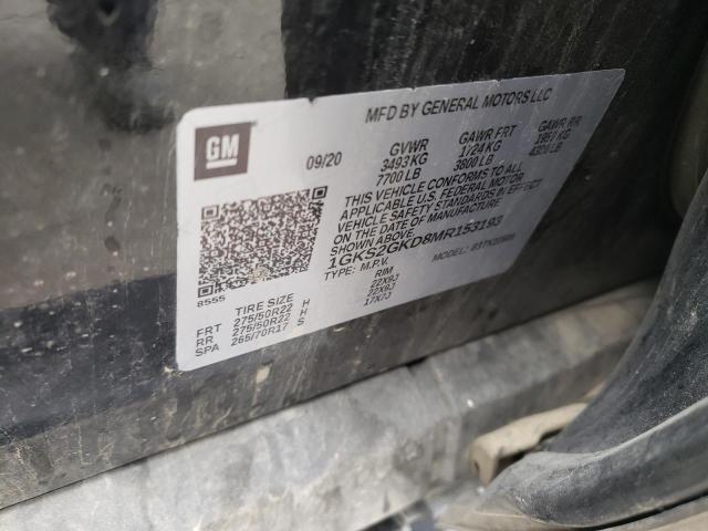 1GKS2GKD8MR153193 GMC Yukon Xl K1500 Slt
