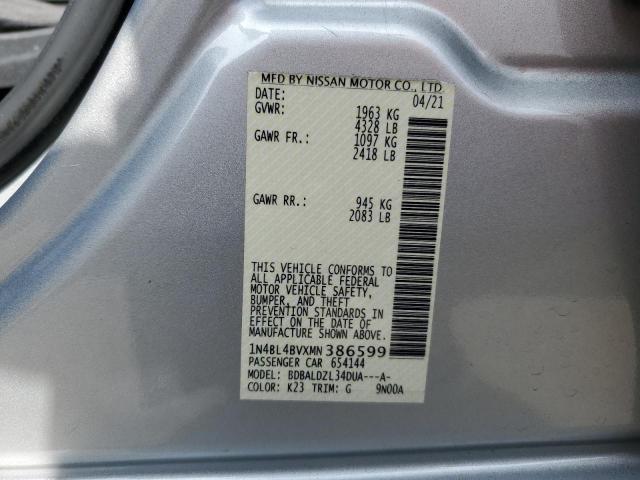 1N4BL4BVXMN386599 Nissan ALTIMA S