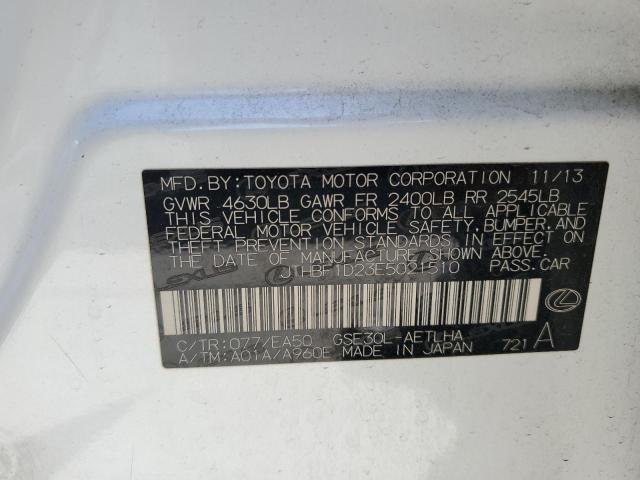 JTHBF1D23E5021510 Lexus IS 250