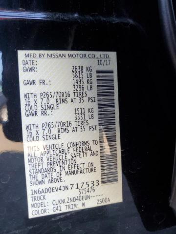 1N6AD0EV4JN717533 Nissan FRONTIER S