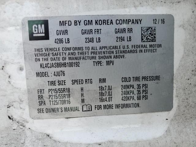 KL4CJASB6HB100192 Buick Encore Preferred