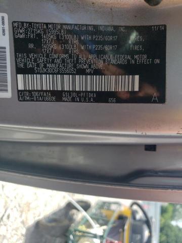 5TDZK3DC6FS556052 Toyota Sienna