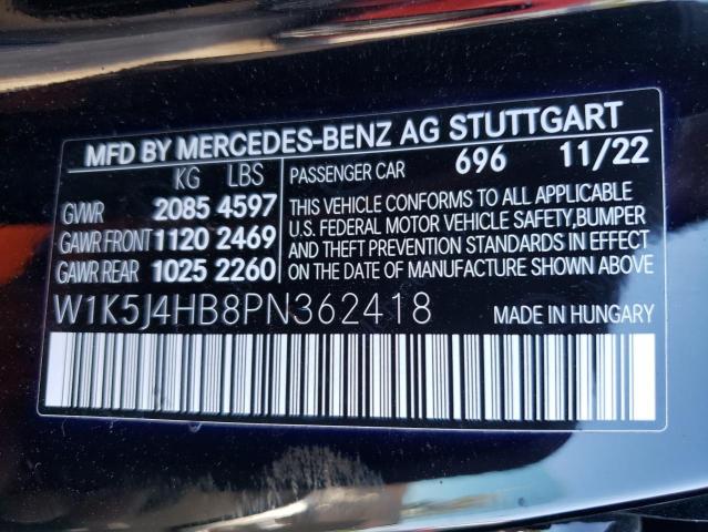 W1K5J4HB8PN362418 Mercedes-Benz CLA 250 4MATIC