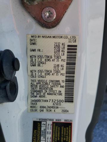 1N6BD0CTXKN732500 Nissan FRONTIER S