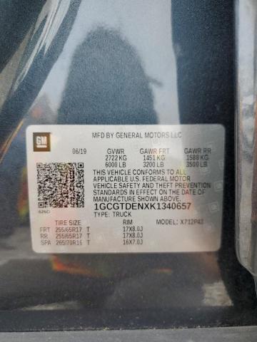 1GCGTDENXK1340657 Chevrolet Colorado Z71