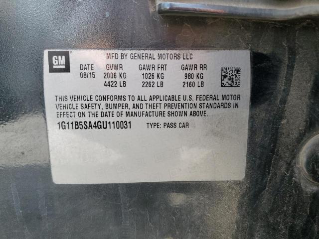 1G11B5SA4GU110031 Chevrolet Malibu Limited Ls