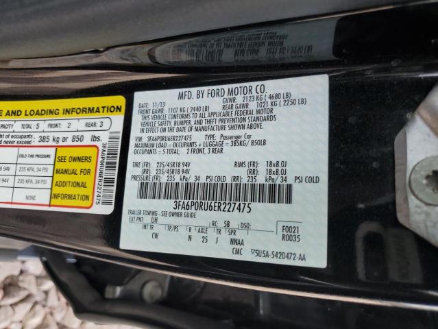 3FA6P0RU6ER227475 Ford Fusion Titanium Hev