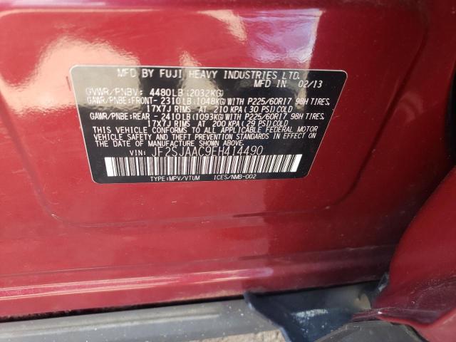 JF2SJAAC9EH414490 Subaru Forester 2.5i