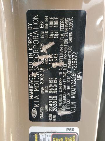 KNDJN2A26F7219272 KIA Soul