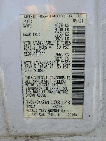 1N6BF0KX9EN108173 Nissan NV 1500