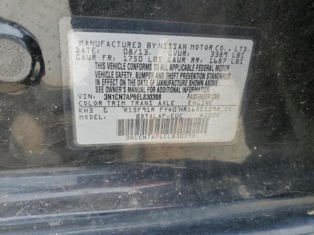 3N1CN7AP6EL830398 Nissan VERSA S