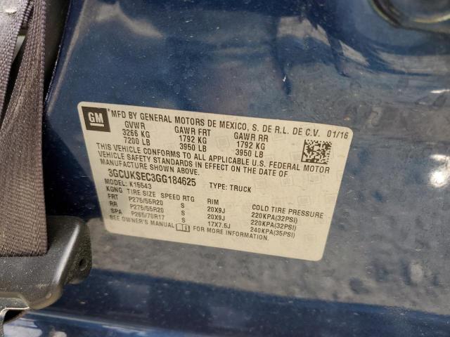 3GCUKSEC3GG184625 Chevrolet Silverado