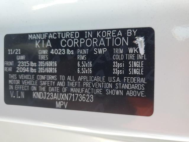 KNDJ23AUXN7173623 KIA SOUL LX
