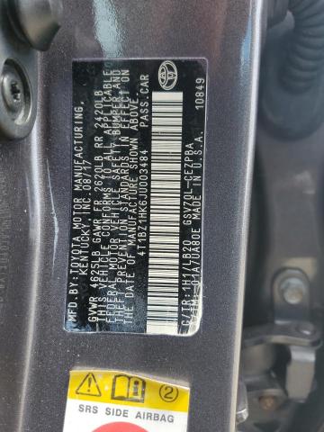 4T1BZ1HK6JU003484 Toyota CAMRY XSE