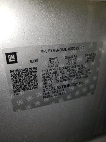 1G1ZB5ST8JF202680 Chevrolet MALIBU LS