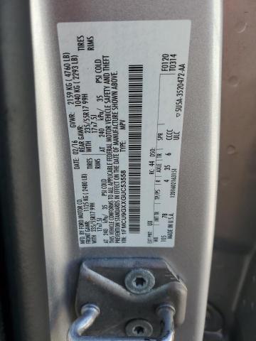 1FMCU9GXXGUC53558 Ford ESCAPE SE