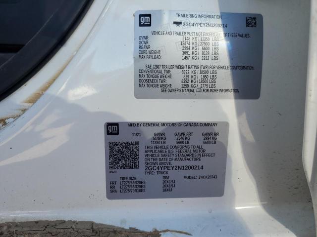 2GC4YPEY2N1200214 Chevrolet Silverado