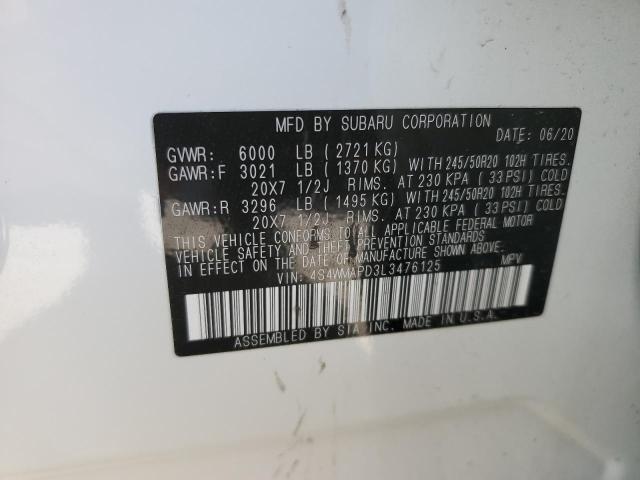 4S4WMAPD3L3476125 Subaru Ascent Limited