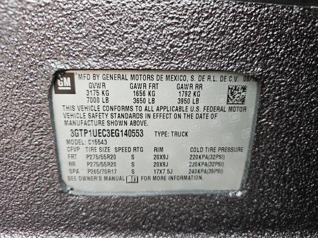 3GTP1UEC3EG140553 GMC Sierra C1500 Sle
