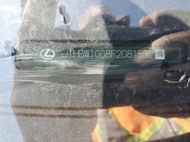JTHBW1GG8F2081552 Lexus ES 300H