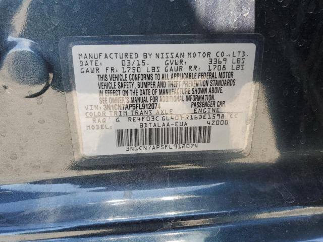 3N1CN7AP5FL912074 Nissan VERSA S