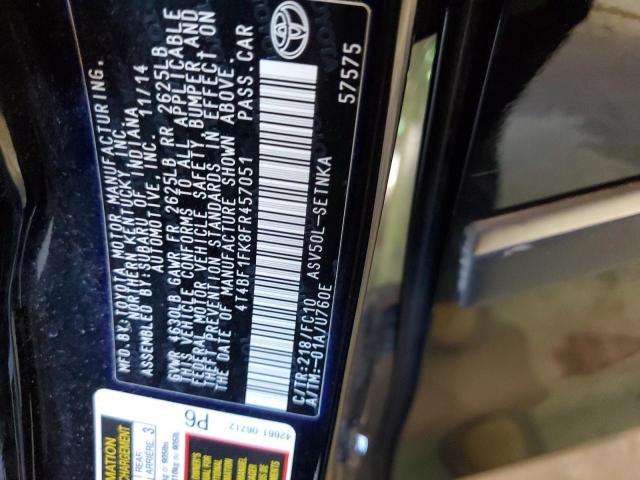 4T4BF1FK8FR457051 Toyota CAMRY LE