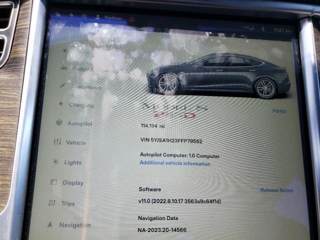 5YJSA1H23FFP79552 Tesla MODEL S 85